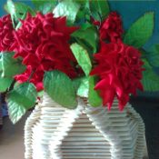 Flower making with pot classes - VIGIL Arts and Crafts Training Center